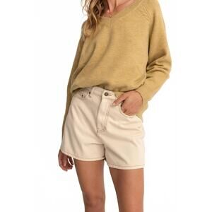 NEW RHYTHM. staple denim shorts in natural
